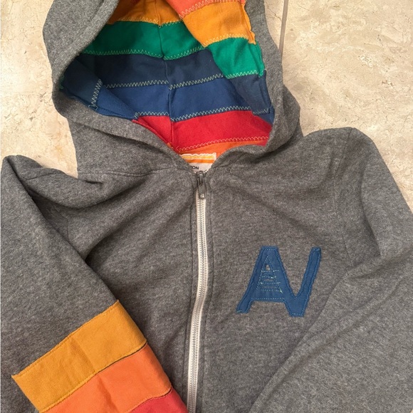 RARE Women Aviator Nation Sig Rainbow Hoodie
Full Zip Sweatshirt & Pants Gray - Picture 2 of 4